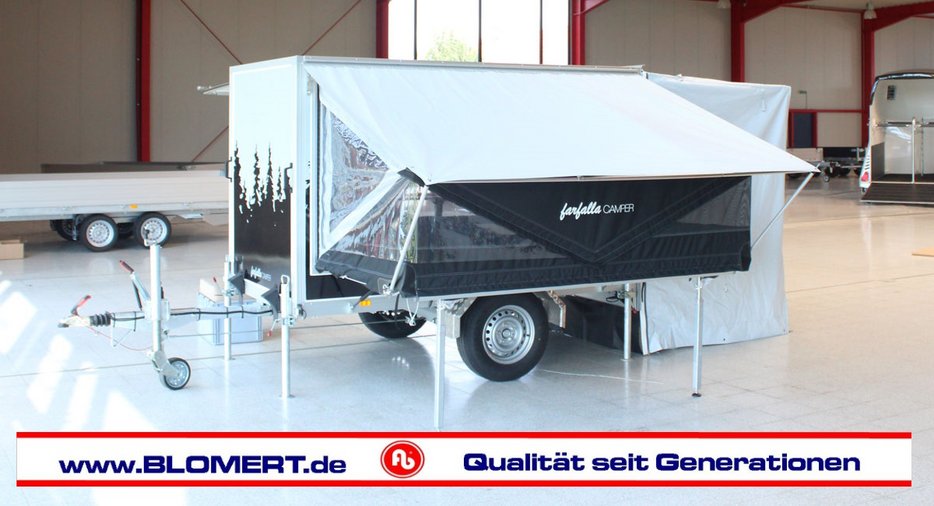 Blomert Farfalla Camper Nordwalde Düsseldorf Caravan Salon Händler Vertrieb Anhängercenter Koffer Wohnmobil