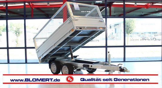 Blomert Anhängercenter Nordwalde Saris Heckkipper 276 150 270 2700KG Laubgitter Elektro