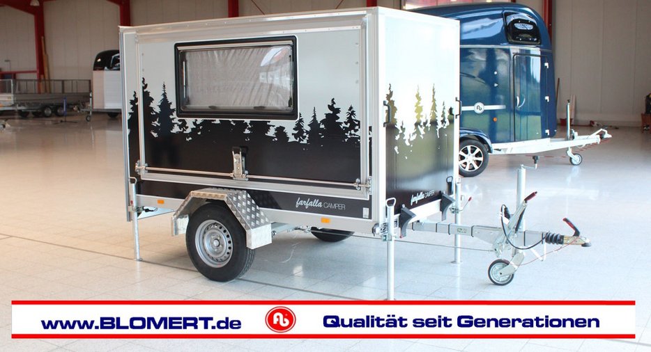 Blomert Farfalla Camper Nordwalde Düsseldorf Caravan Salon Händler Vertrieb Anhängercenter Koffer Wohnmobil